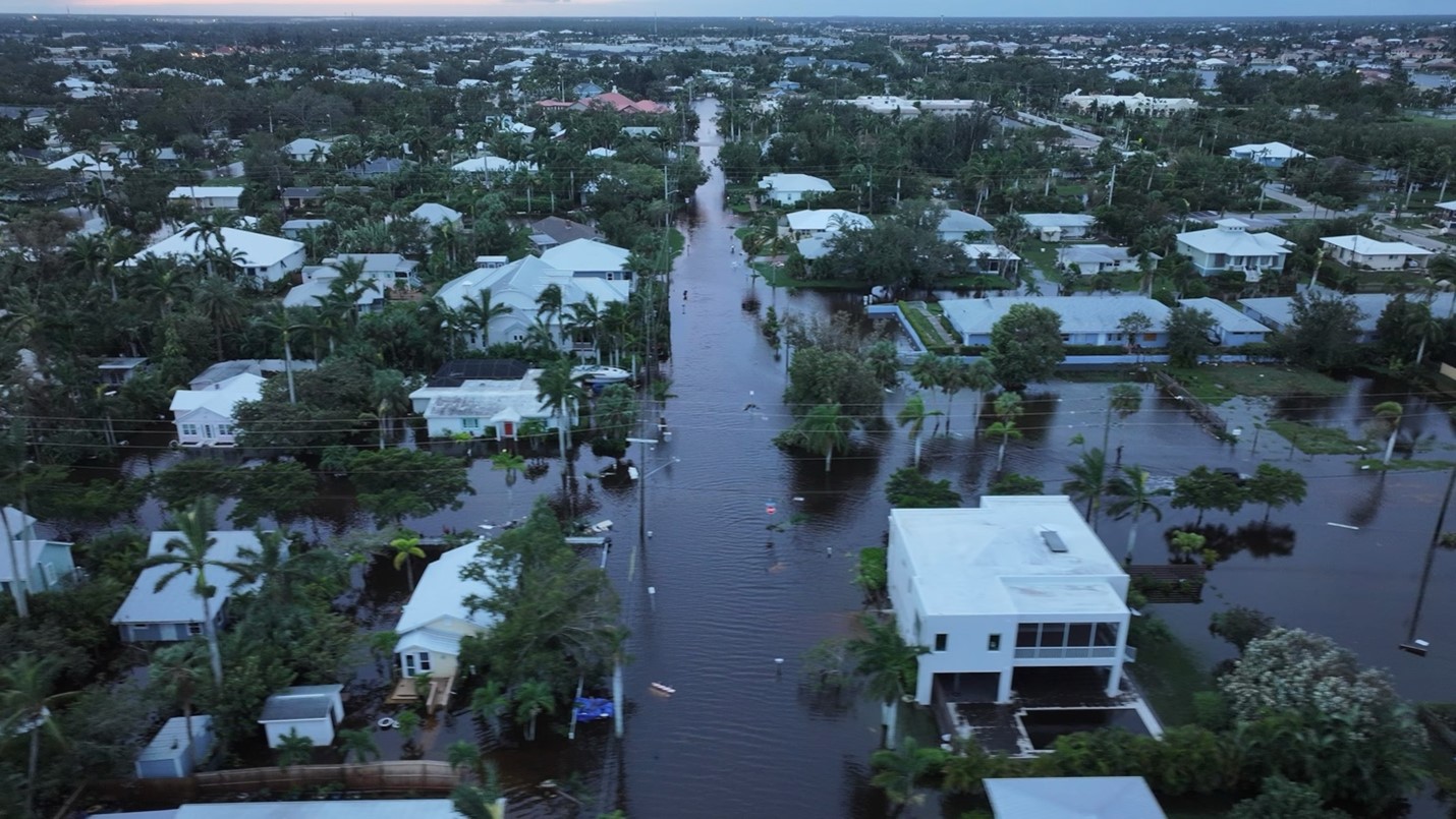 Flooding in St. Petersburg neighborhood. Courtesy: ABC News