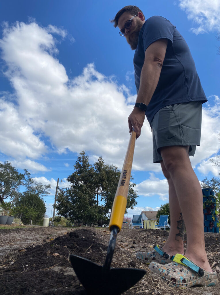 Tyler must begin again in his garden. All of his industrial rows are vacant and need new crops.