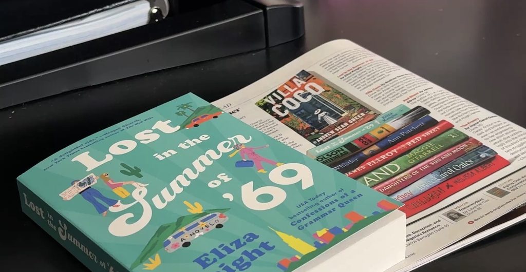 One of Knight's newest books, Lost in the Summer of '69, was featured in a magazine for books of the summer.